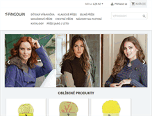 Tablet Screenshot of pingouin.cz